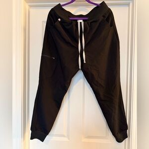 Figs Black Jogger Scrub Pants